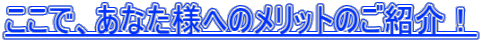 �����ŁA���Ȃ��l�ւ̃����b�g�̂��Љ�I 